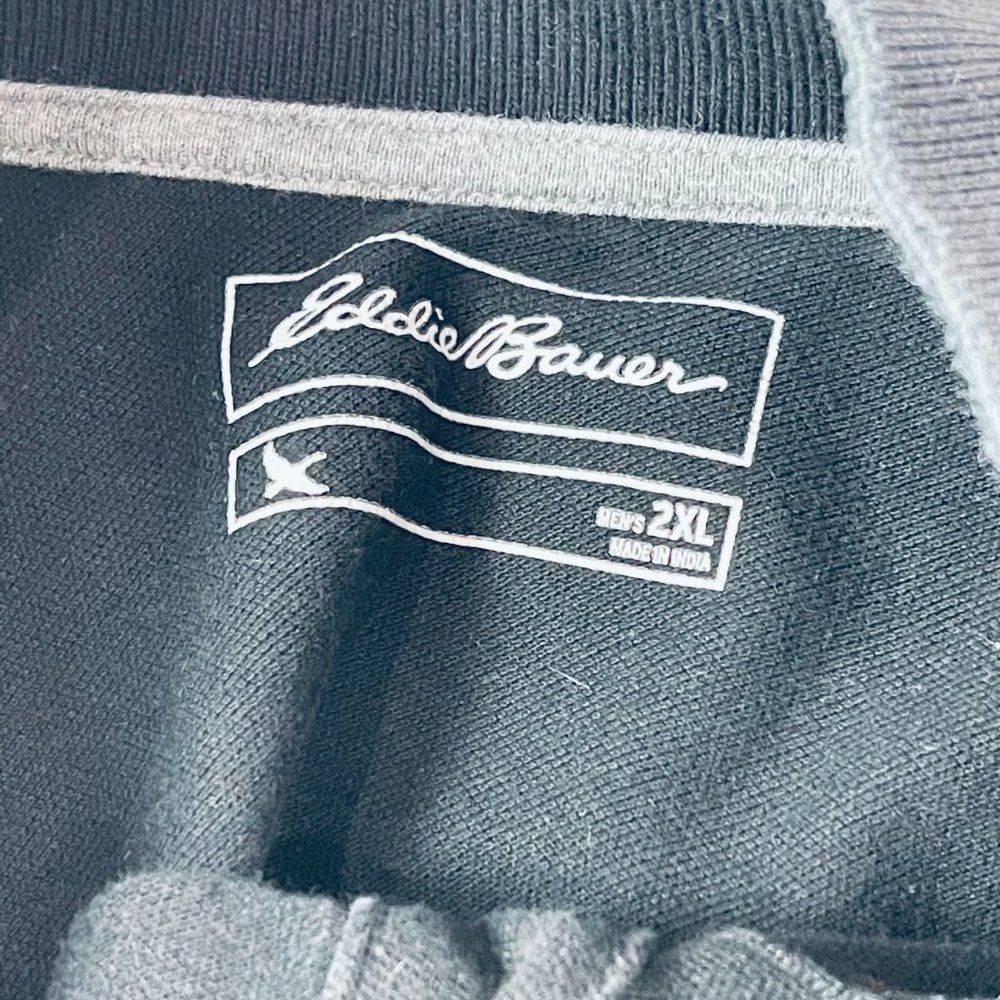 Eddie Bauer Mens Polo XXL Black - Picture 3 of 4